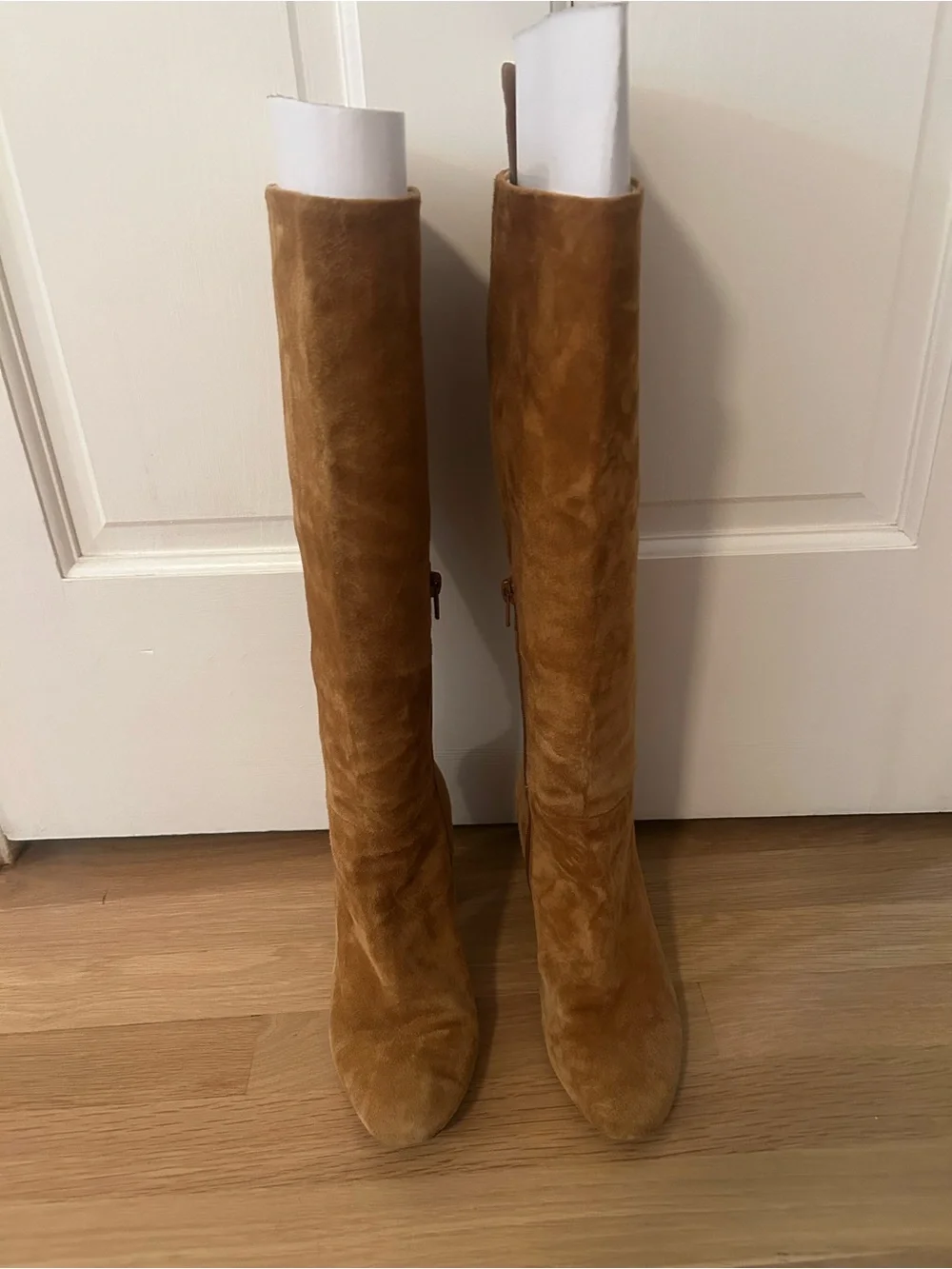 Charles David Chestnut Suede Boots